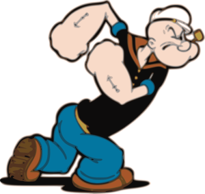 Popeye, un grand amateur de fer !